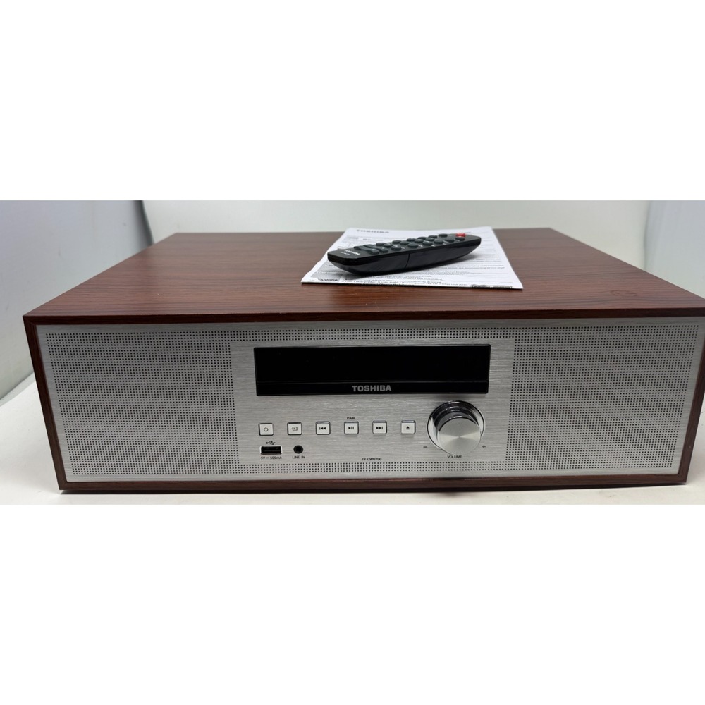 Toshiba TY-CWU700 CD Bluetooth USB FM Radio Stereo System Remote Manual Tested